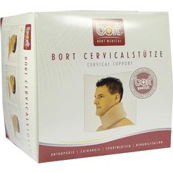 Eine Verpackung zeigt eine Halsstütze von Bort für den Nacken.